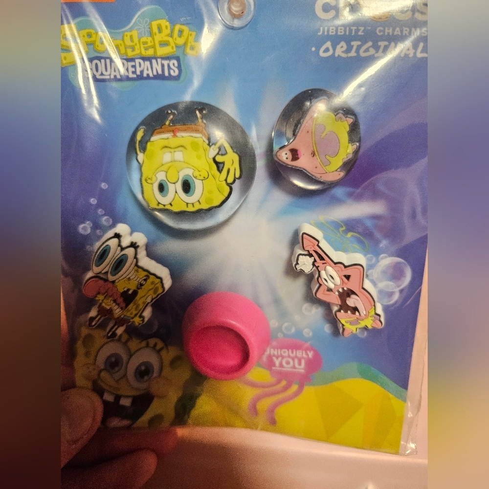 Crocs NICKELODEON SpongeBob SquarePants Jibbitz - 5 Pack: NEW IN PACKAGE
